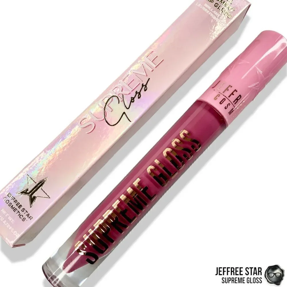 JEFFREE STAR IMPROPER SUPREME GLOSS FULL PIGMENT LIP COLOR DARK MAUVE NEW IN BOX
